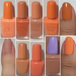 Comparing Different Orange Glow Nail Polishes