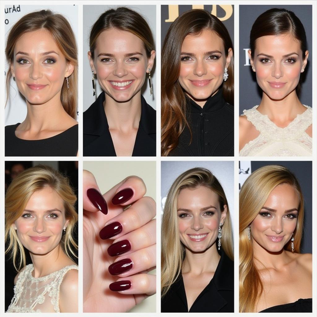 Oxblood Nails Celebrity Inspiration