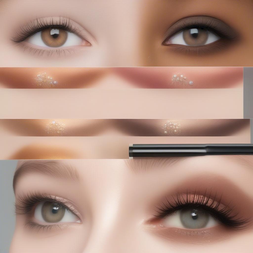 Pearl Eyeliner Texture Comparison