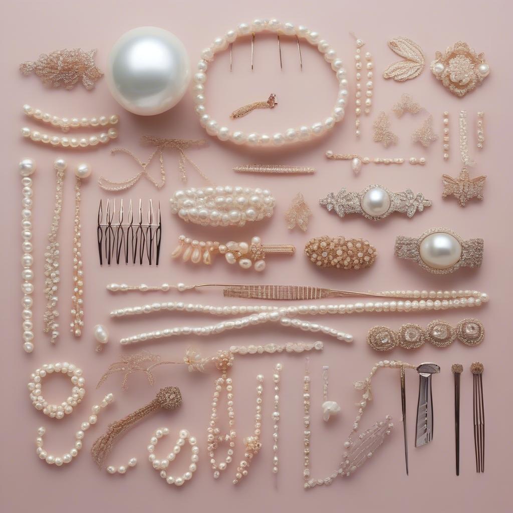 Various Pearl Hair Accessories