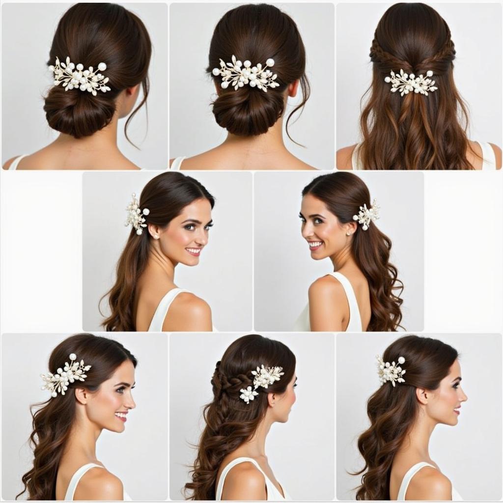 Pearl Hair Comb Bridal Hairstyles