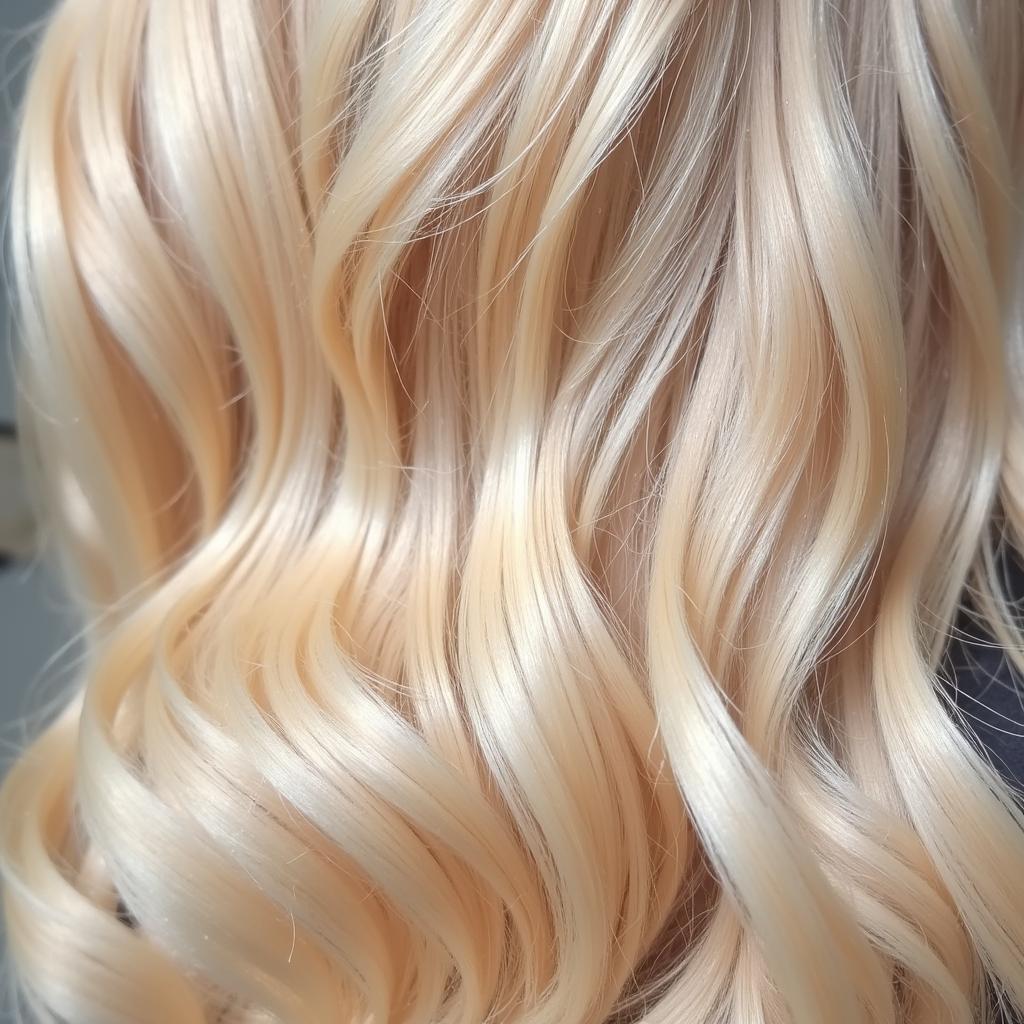 Close-up of Pearlescent Hair