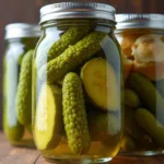 Pickles in a Jar Rich in Probiotics