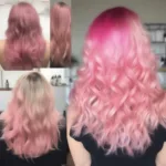 Pink Hair to Blonde Transformation