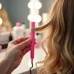 Pink Hair Wand for Fine Hair