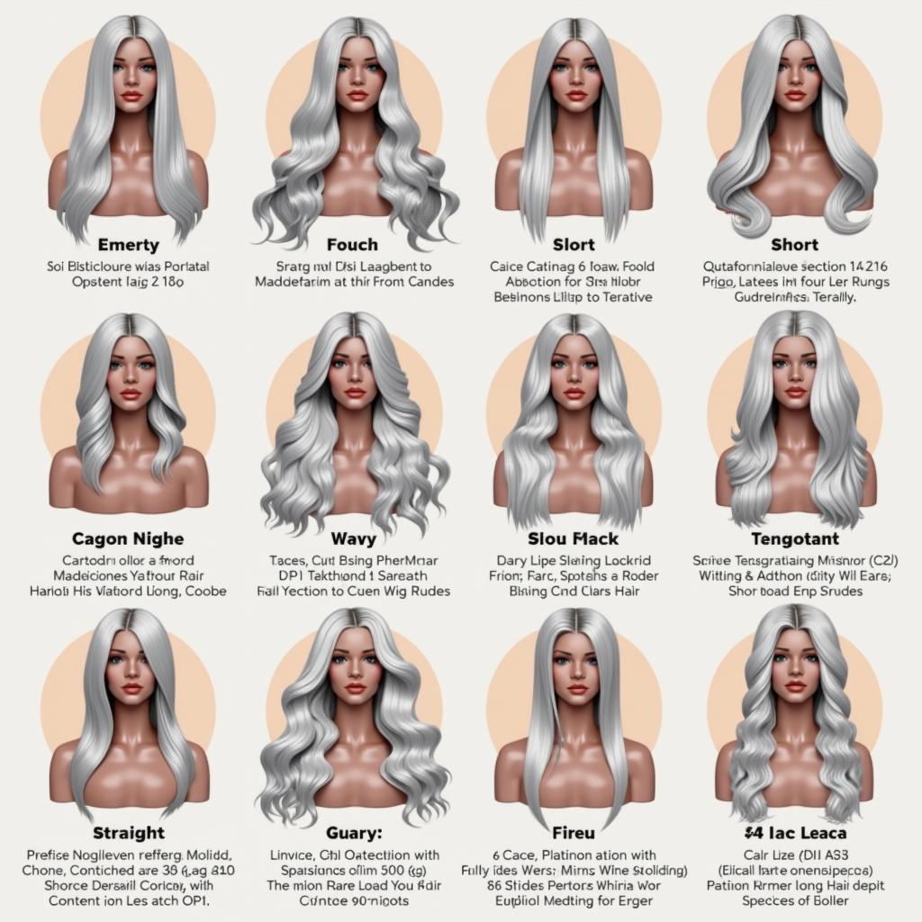 Different Platinum Wig Styles