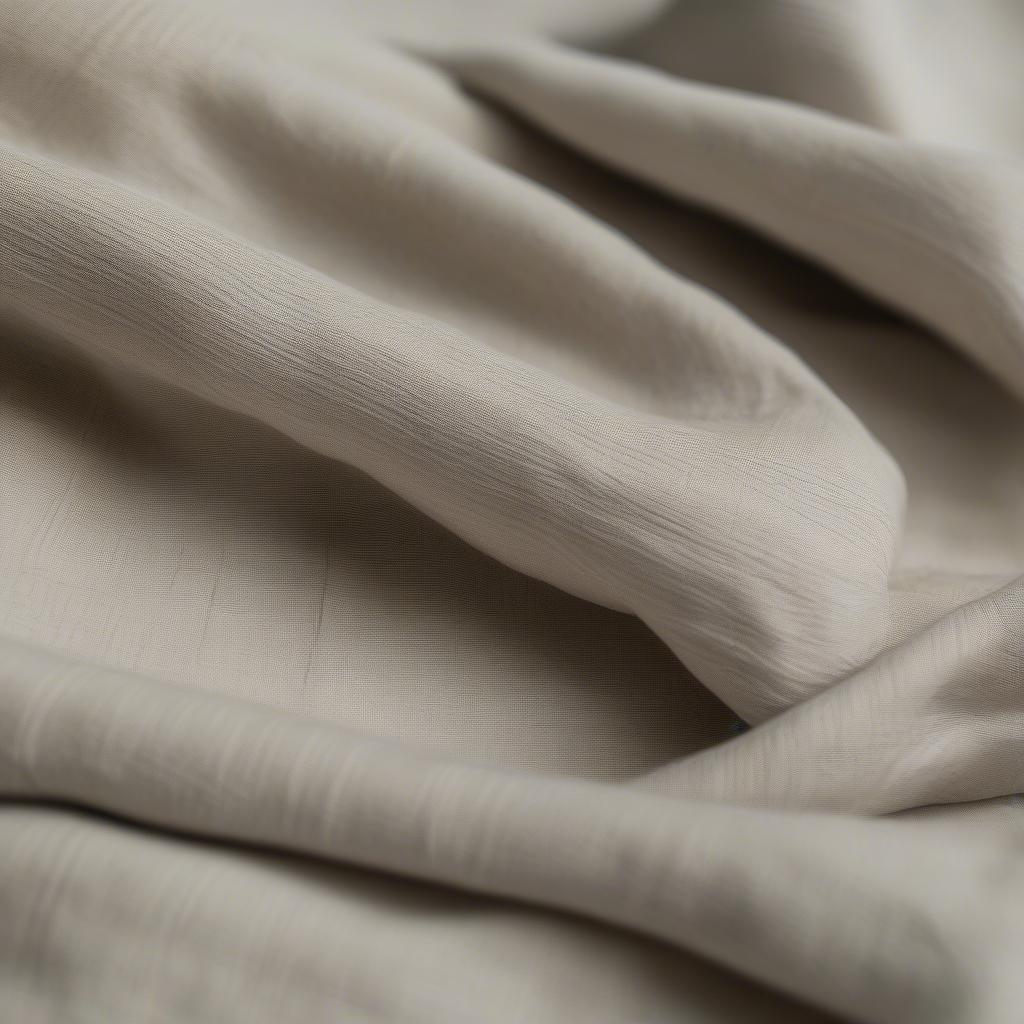 Close-up of Plus Size Linen Robe Fabric