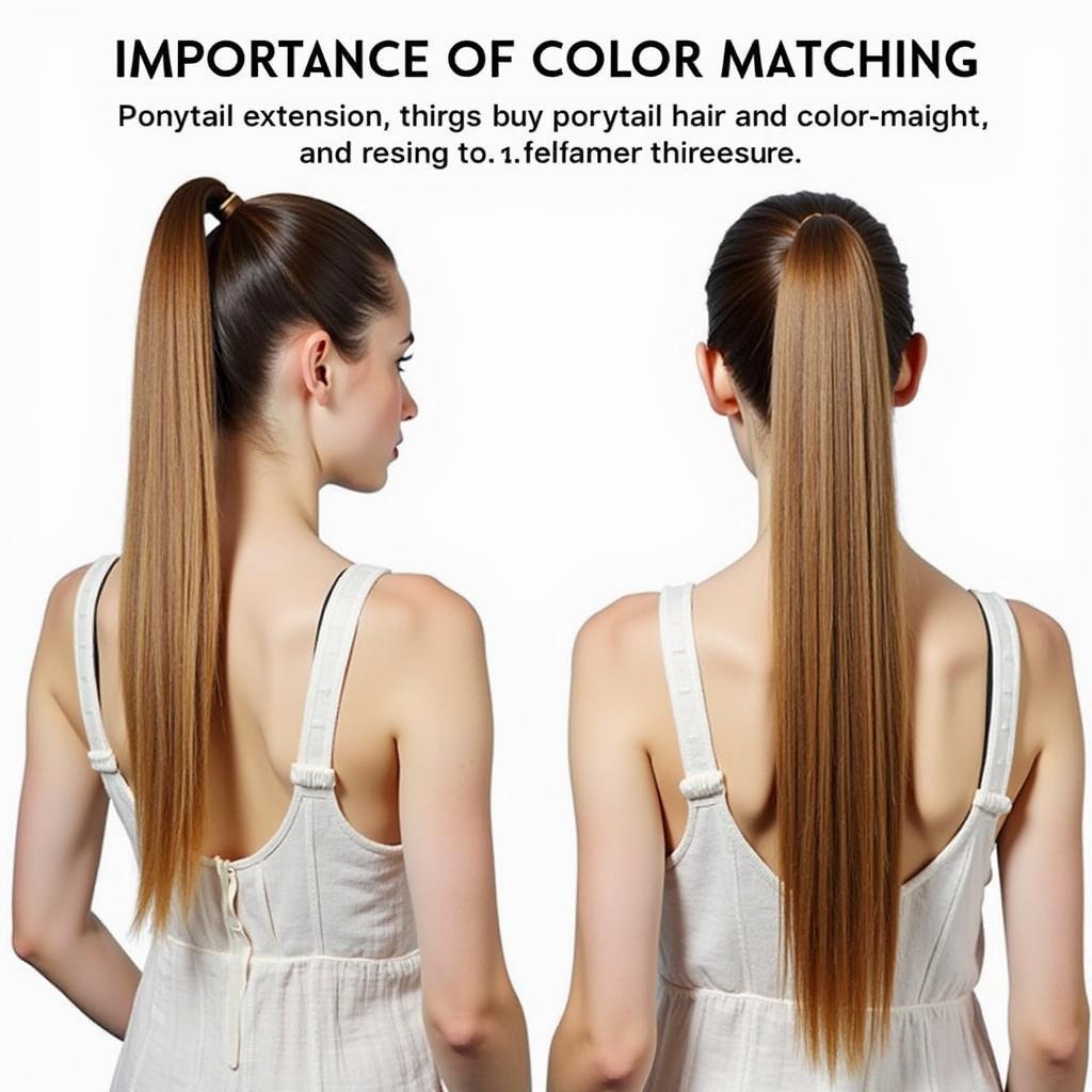 Matching Ponytail Extension Color to Natural Hair