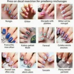 Variety of Press On Nail Art Designs