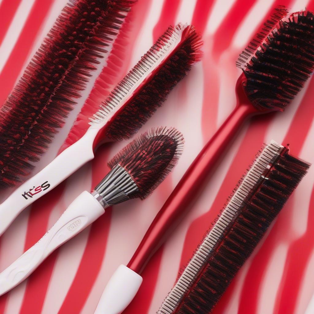 Red Brush by Kiss Comb Closeup