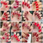 Red Press On Nails Variety