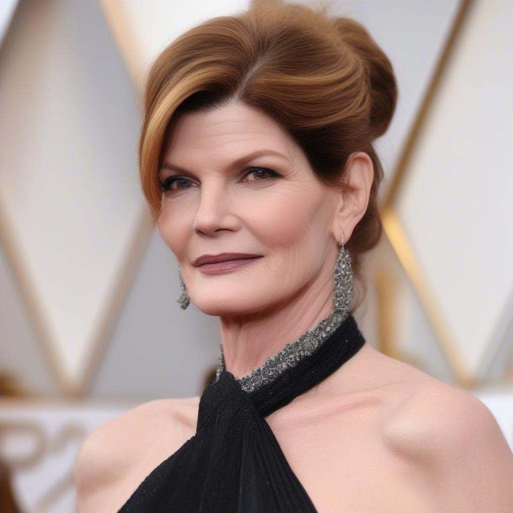 Rene Russo with an Elegant Updo