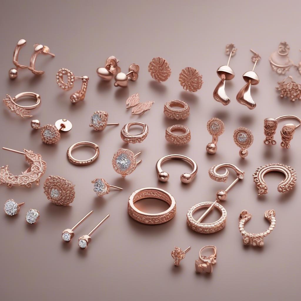 Rose Gold Tragus Earring Collection