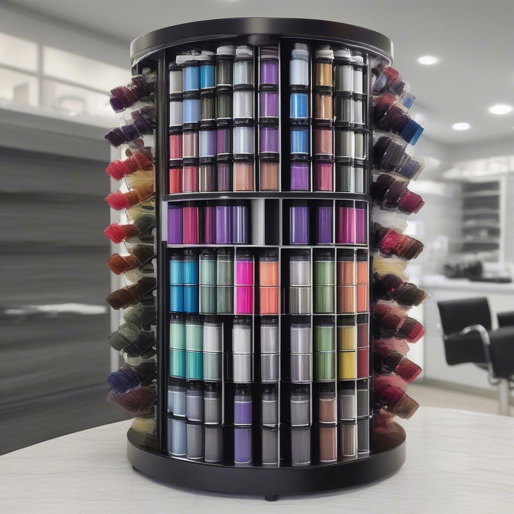 Rotating Hair Color Tube Organizer