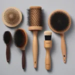 Various Round Wood Hair Brushes