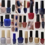 Nail polish options for a royal blue dress