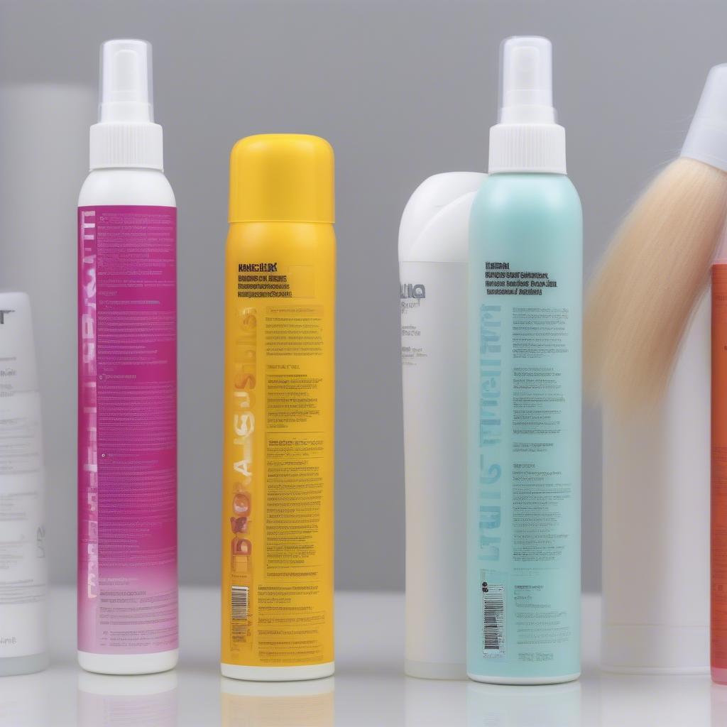 Rusk heat protectant spray product lineup