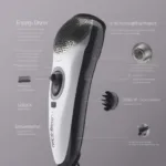 Professional Hair Dryer Features Close Up