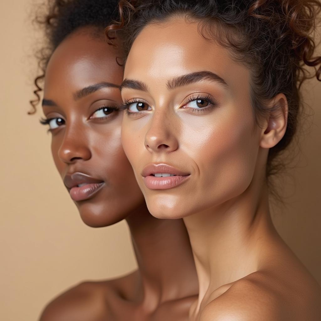 Examples of Sandy Beige Skin Tones