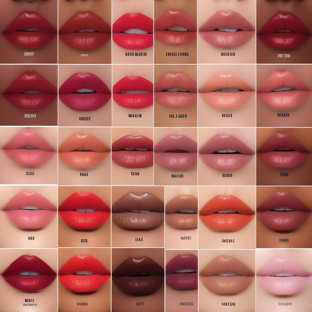 Satin vs. Matte Lip Swatches