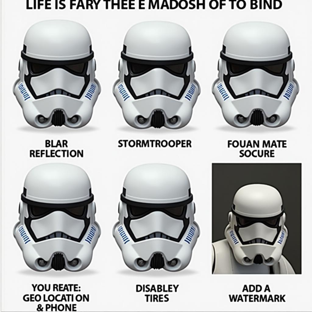 Sharing Stormtrooper Helmet Photos Securely