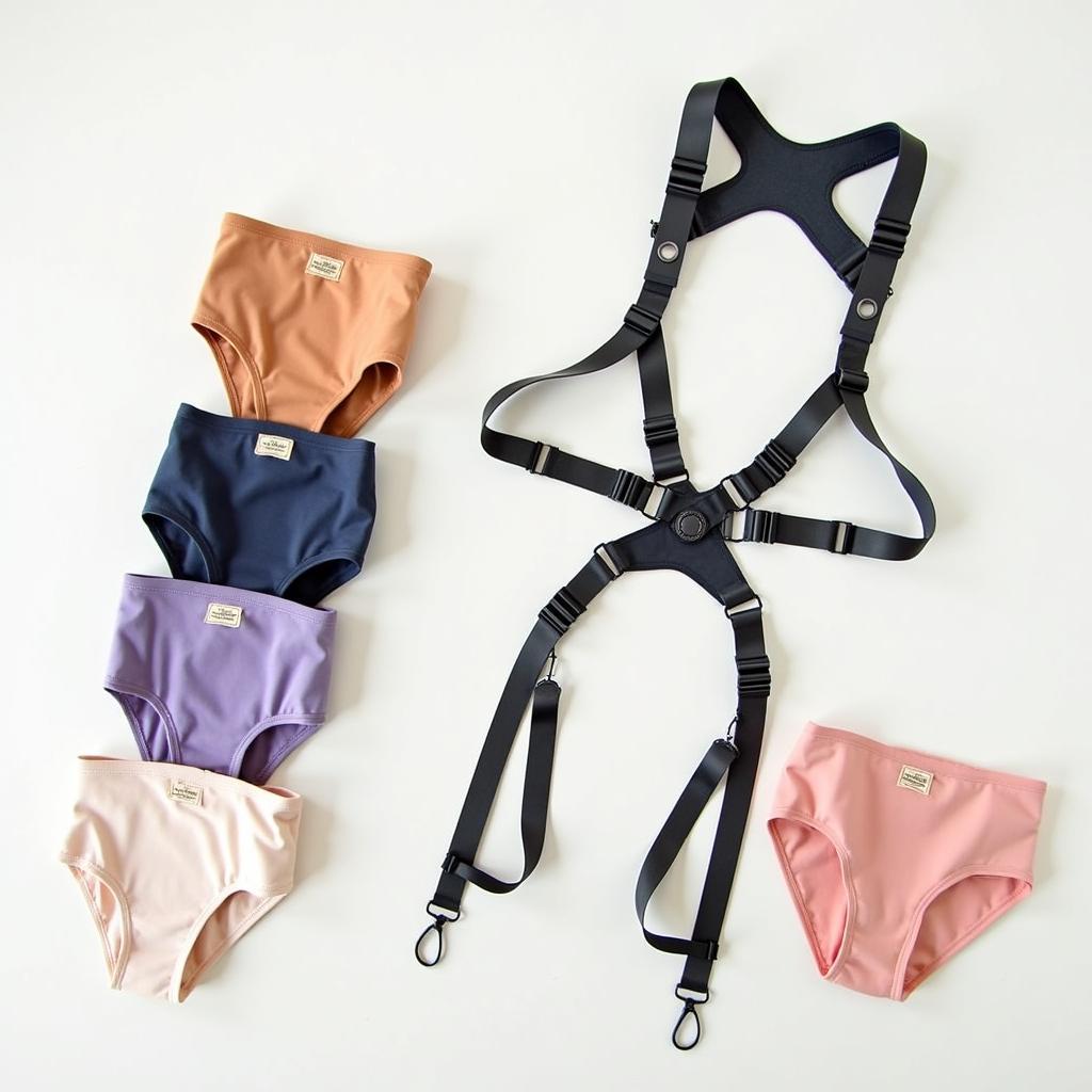 Separate Harness and Brief Set for Customizable Fit