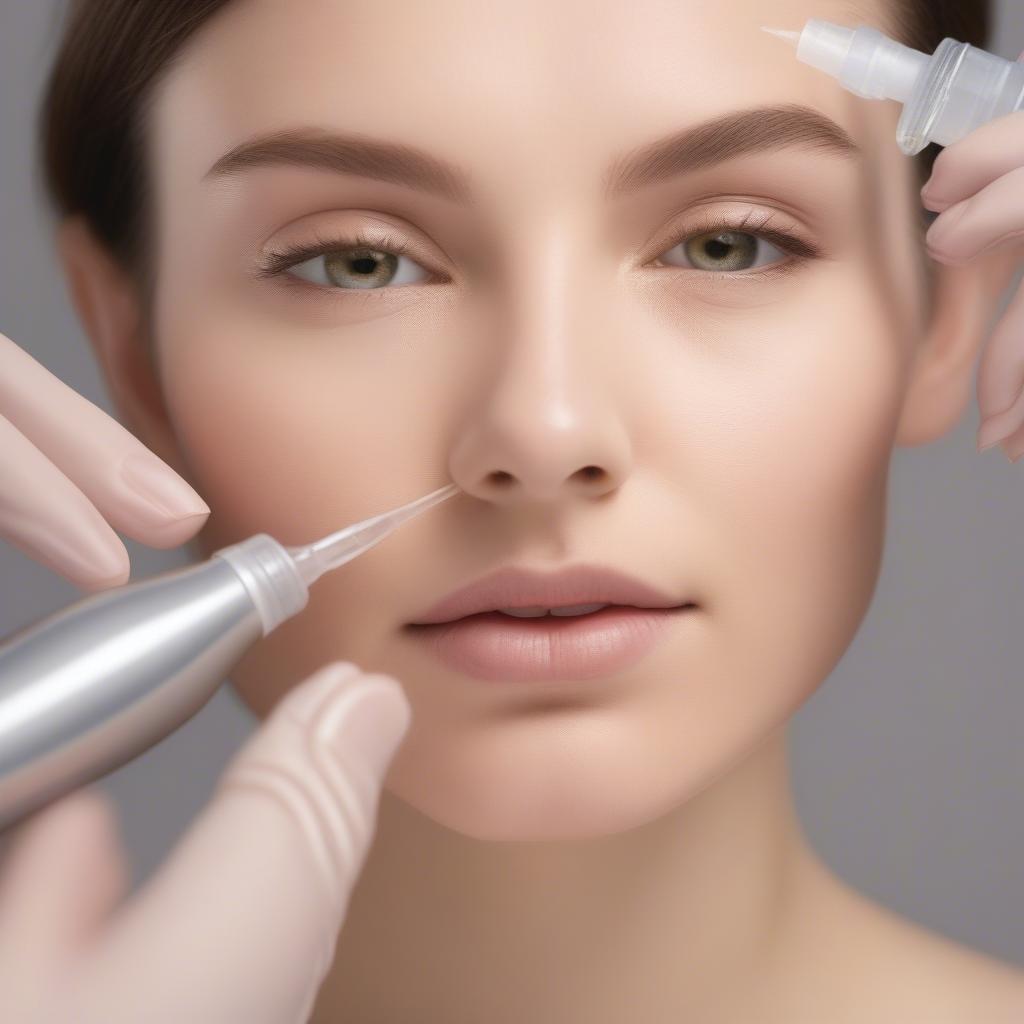 Applying Serum After Dermaplaning