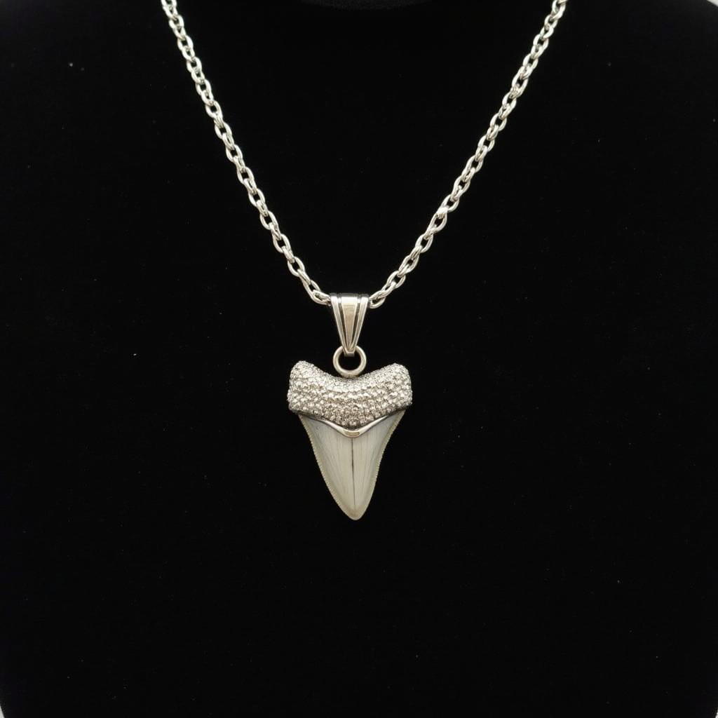 Silver Shark Tooth Necklace