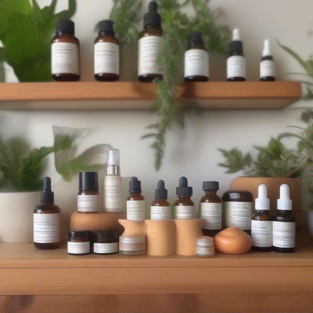 A variety of She Aromatherapy Vitamin C products displayed on a shelf.