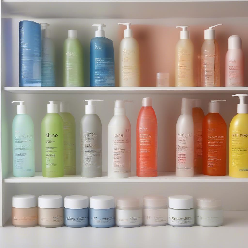 Various Shine Styling Gel Products