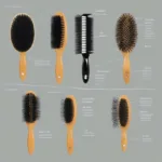 Different Bristle Types for Short Hair Brushes