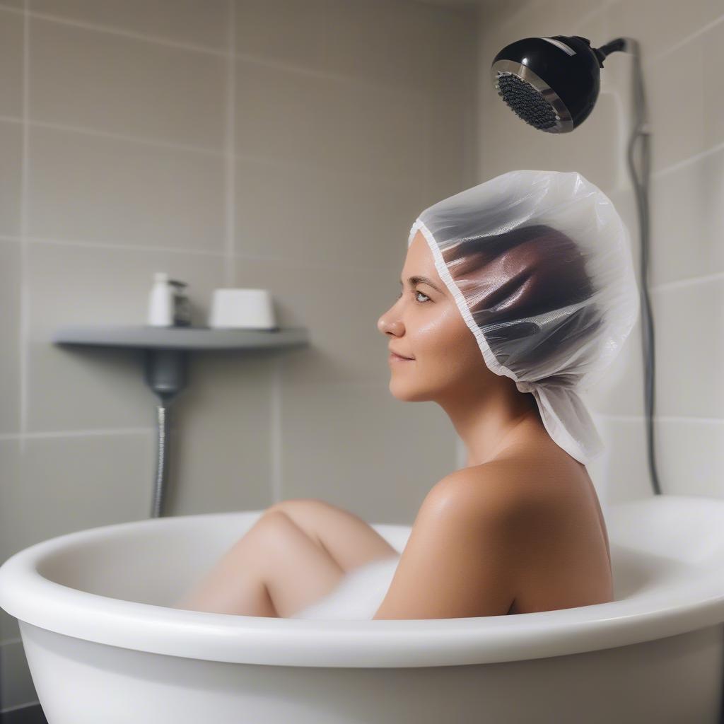 Shower Cap for Deep Conditioning Treatment