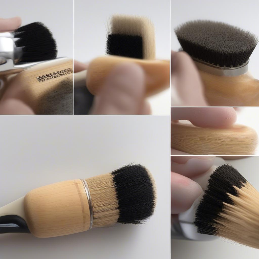 Step-by-step guide on how to clean the Sigma E25 Blending Brush.