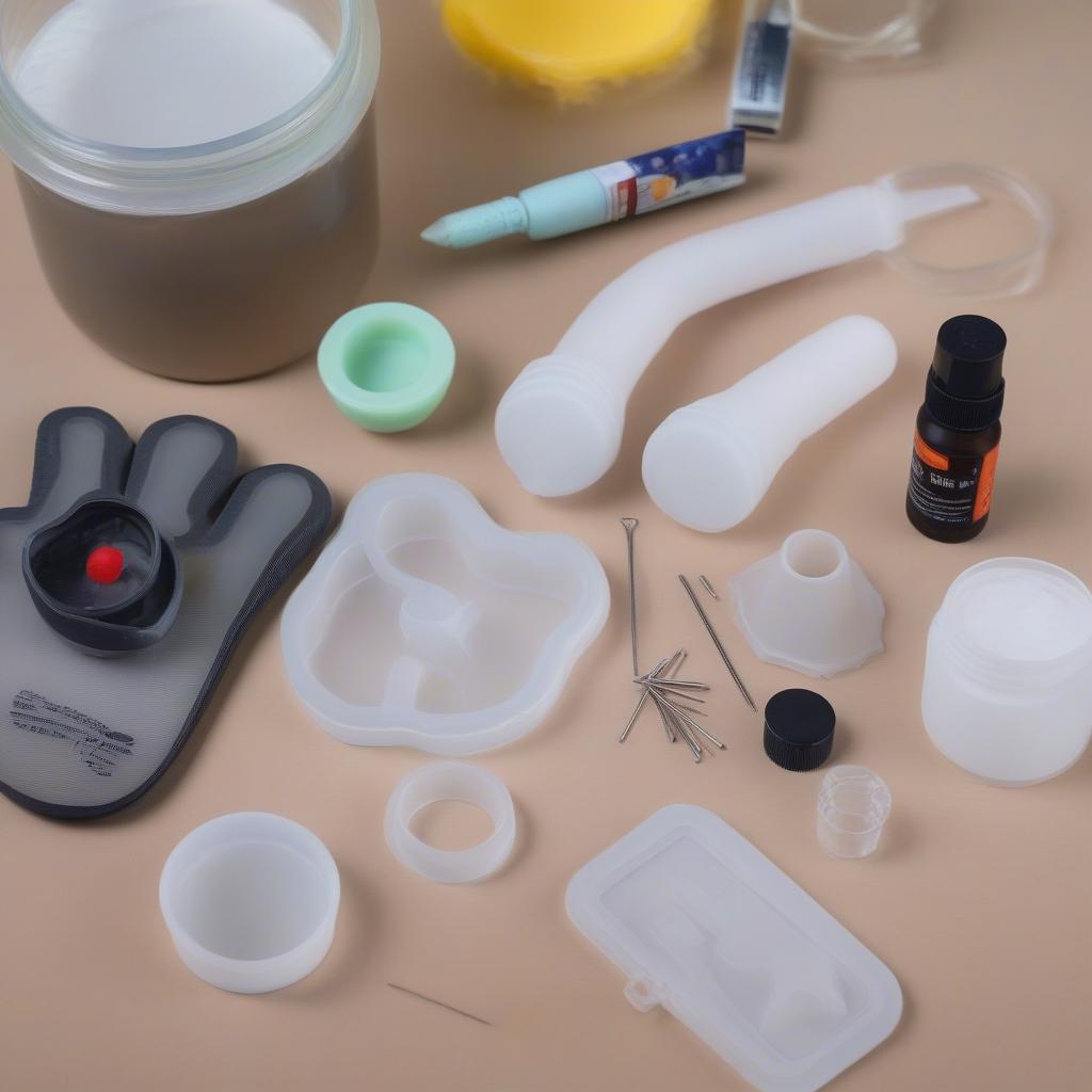 Silicone Mold and Materials for DIY Butt Plug