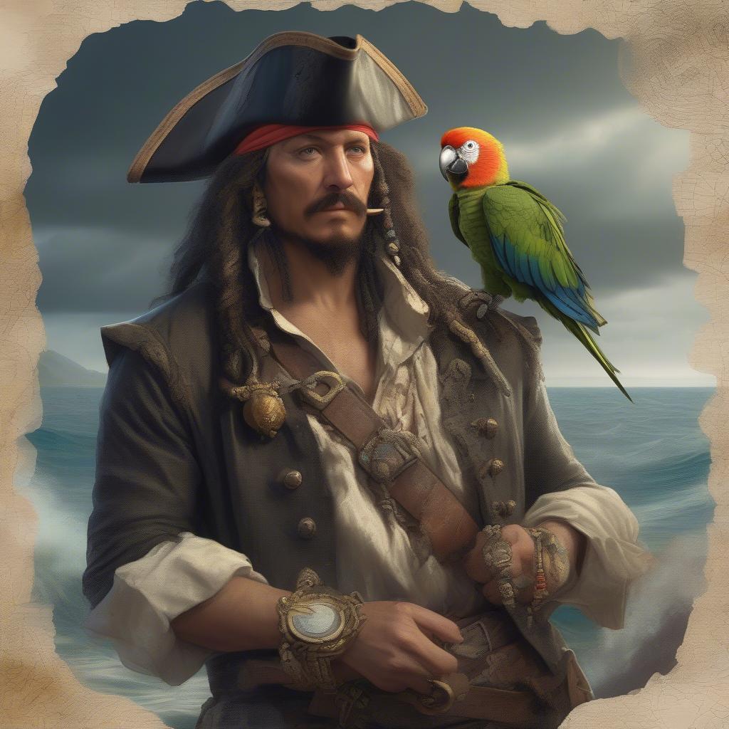 Pirate with Single Earring