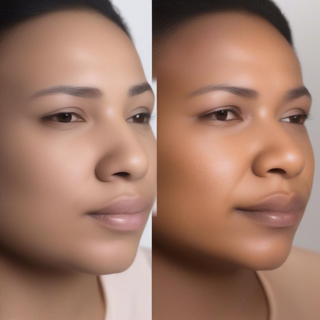 Before and After Skin Lightening for Private Areas