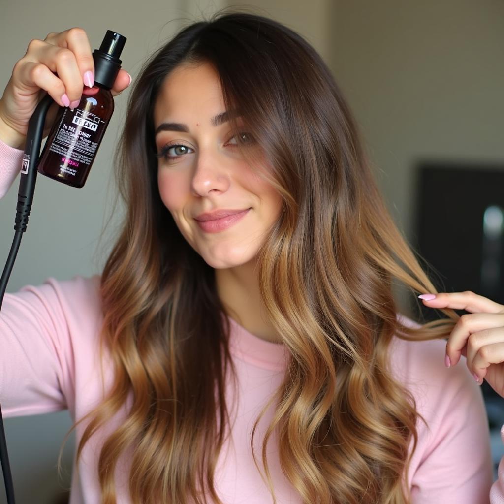 Smooth and Shiny Hair after using Bed Head Serum