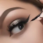 Applying Smudge Pot Eyeliner