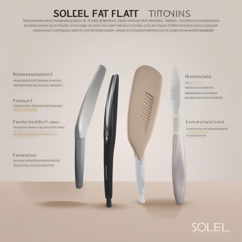 Soleil Flat Iron Plate Materials