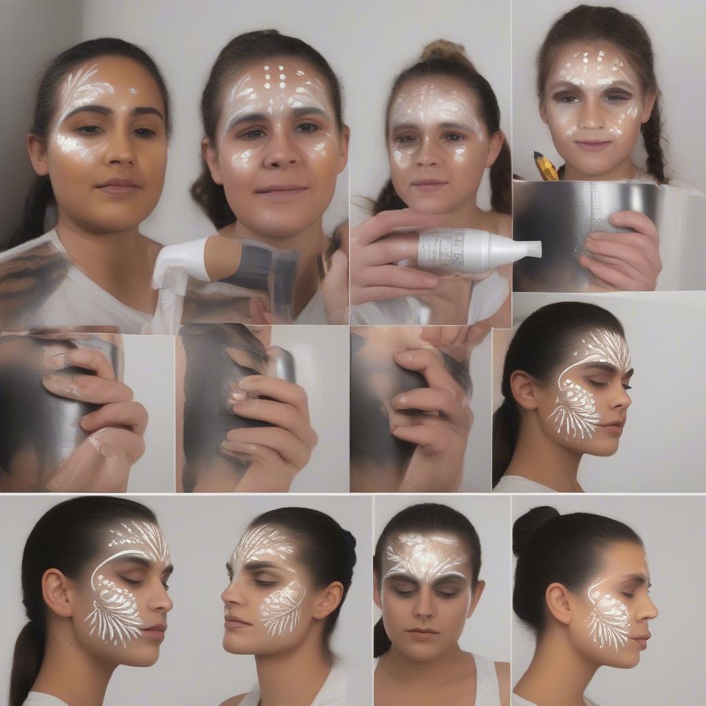 Spray Face Paint Application Techniques