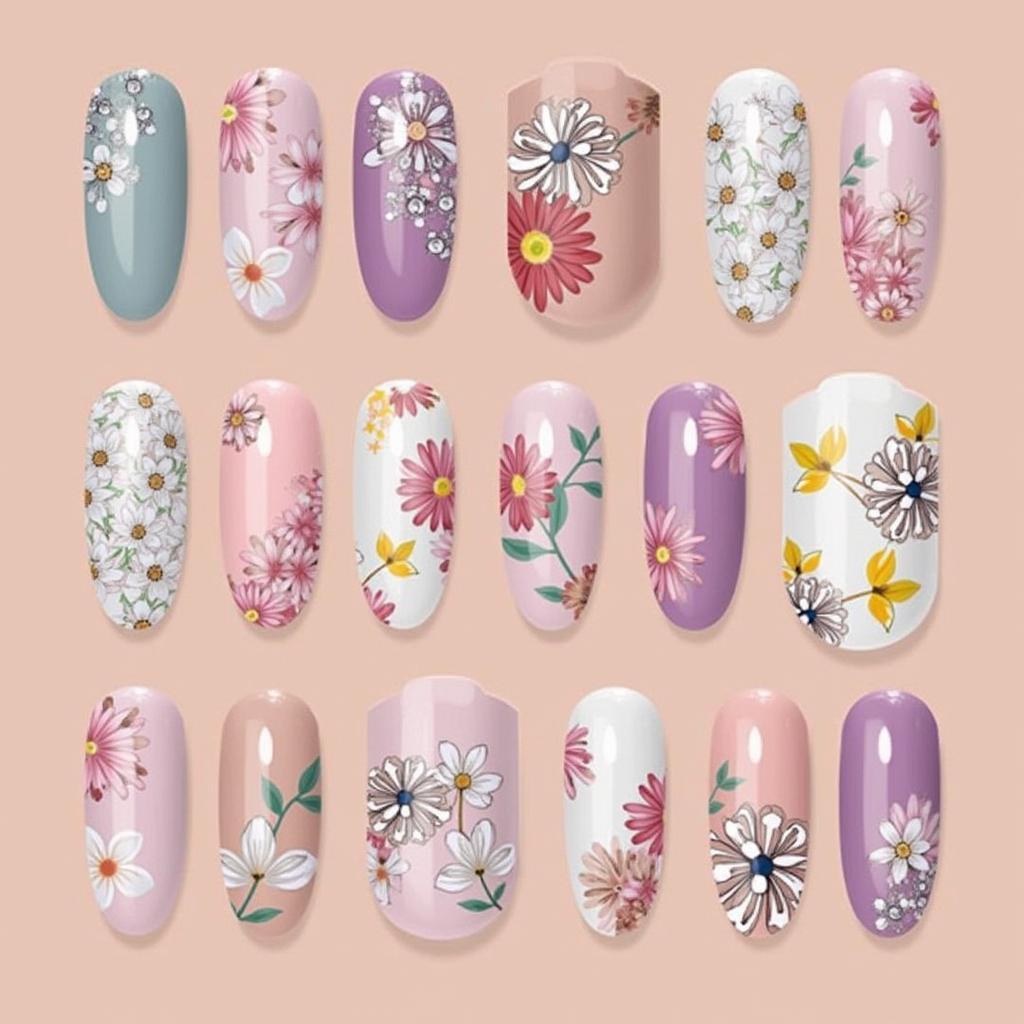 Spring Gel Nail Art