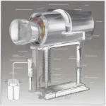 Steamer Hair Dryer Mechanism: Showing the internal components and how steam is generated