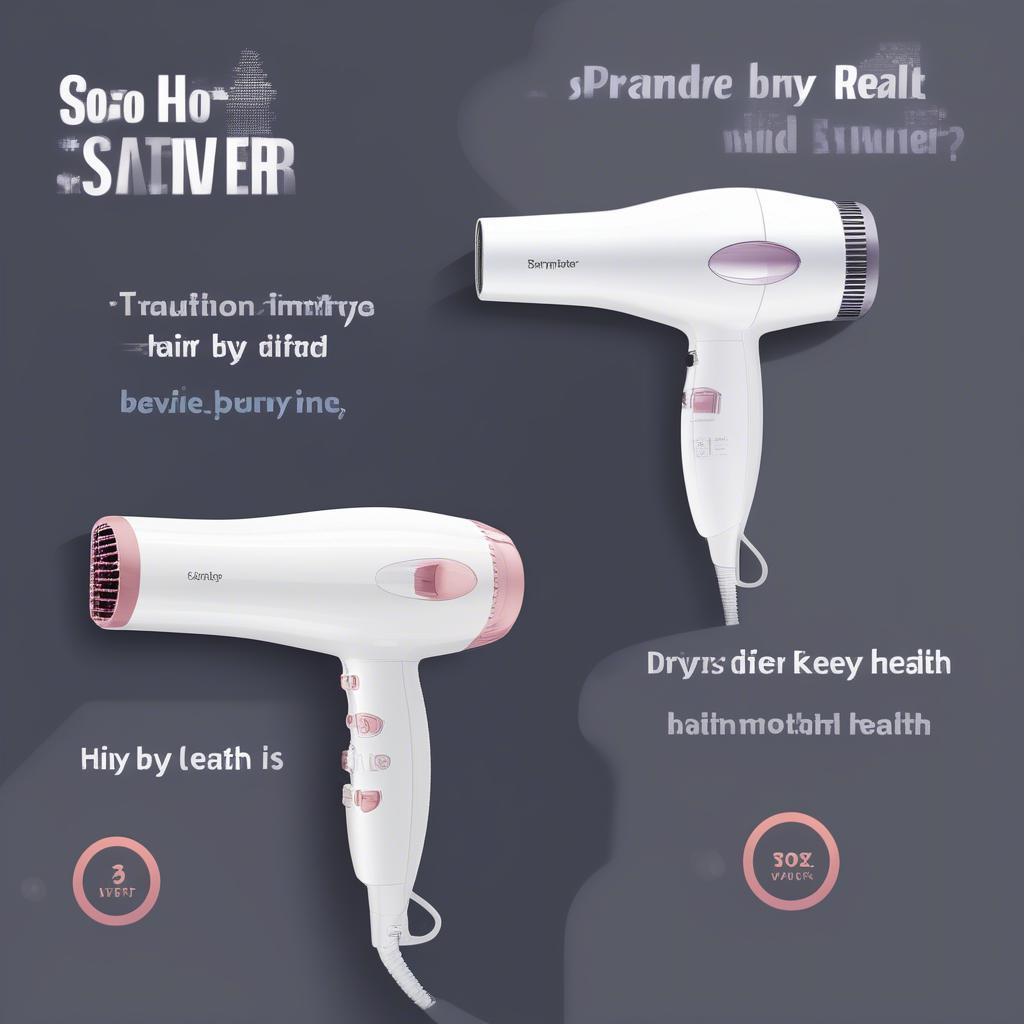 Steamer vs Traditional Hair Dryer: A comparison chart highlighting the key differences