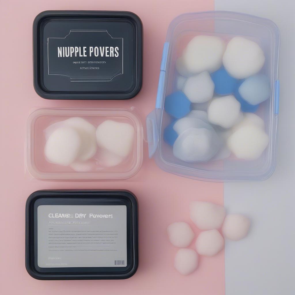 Storing Nipple Covers in an Airtight Container