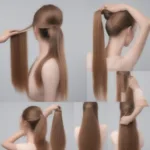 Step-by-step tutorial for creating a string ponytail