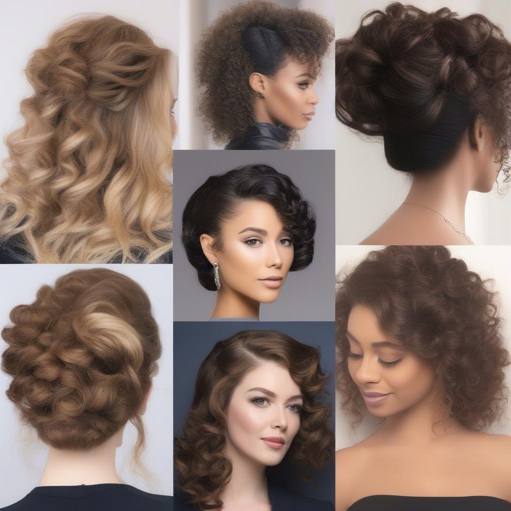 Styled French Curl Hairstyles