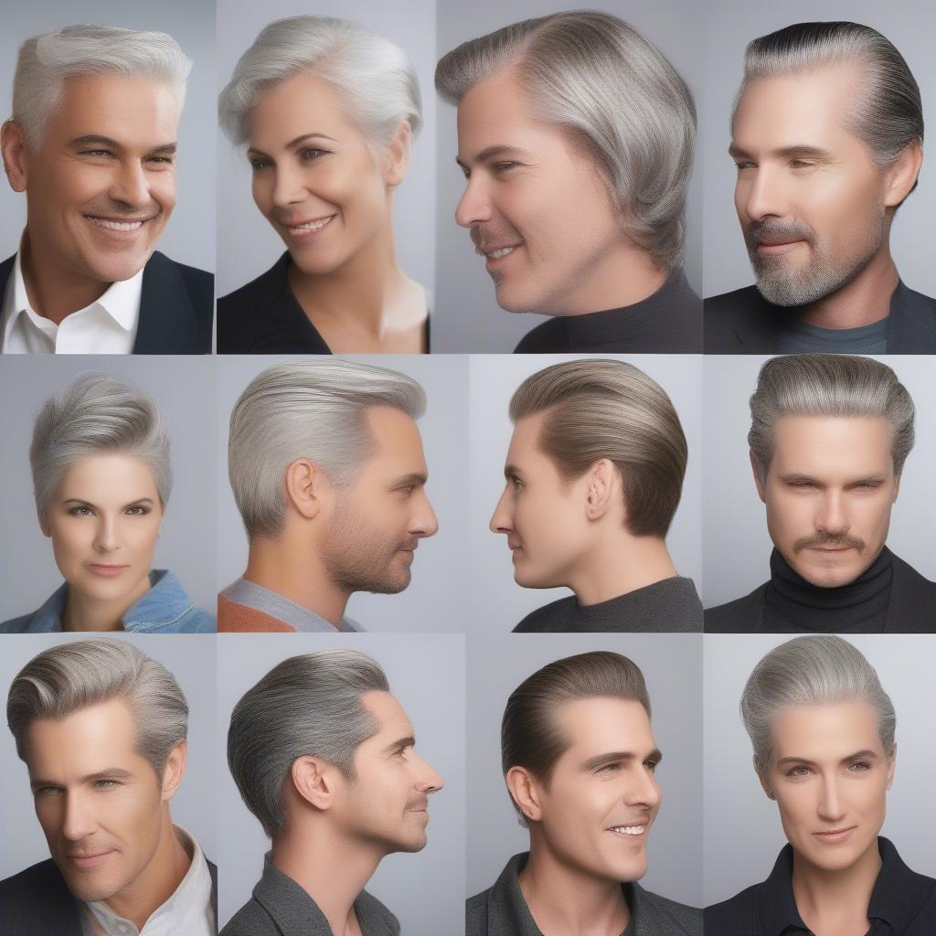 Styling Gray Hair with Gel