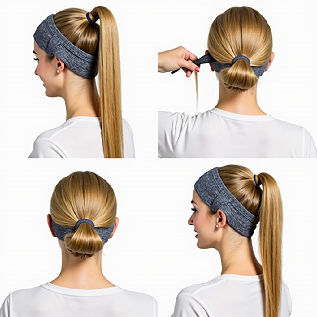 Styling a Ponytail with a Hair Net