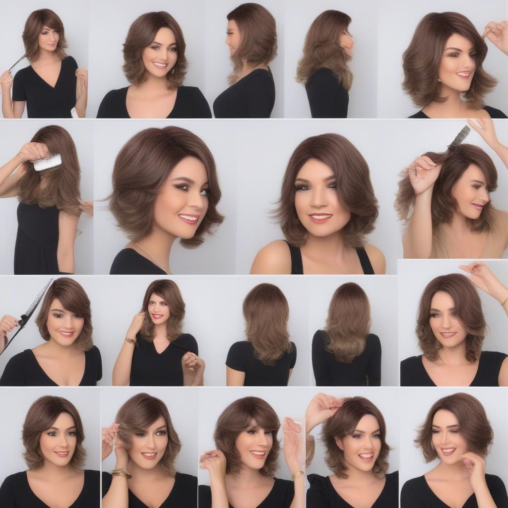 Styling a Shortcut Wig