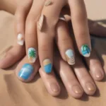 Summer Dip Nail Colors: Beach Vibes